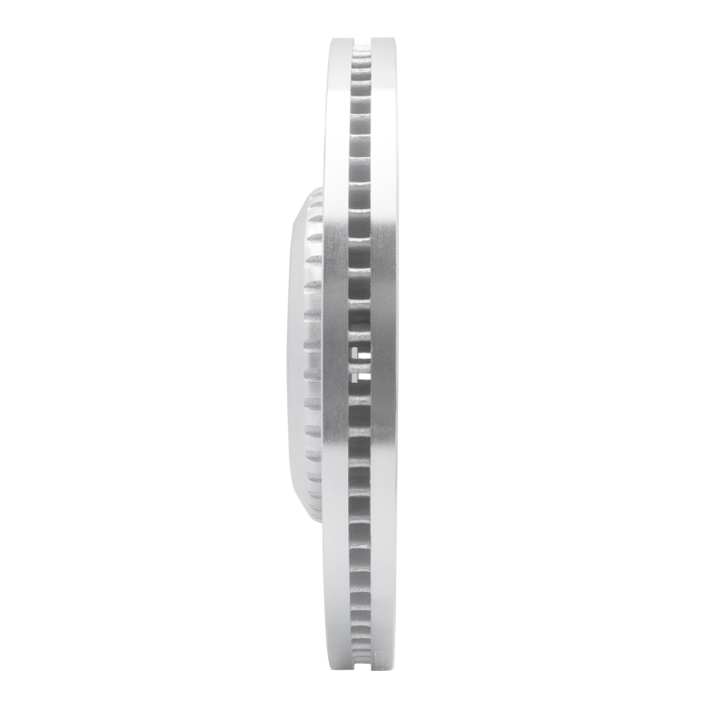 Jaguar E-Pace Brake Rotor (1) - Front Left - R1 Concepts - Drilled & Slotted - Silver - `20-`25